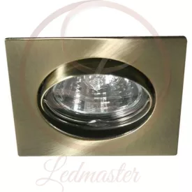   Kanlux Négyzet alakú spot keret patinált réz GU10-es kerámia foglalattal