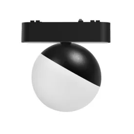   Eurolamp, Ultra Slim gömb alakú lámpatest mágneses sínhez, fekete, 3CCT 10W, 40V