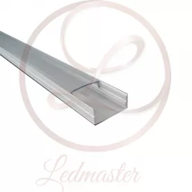   Ledprofiles Felületre szerelhető aluprofil víztiszta fedéllel