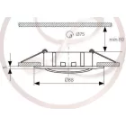 Kanlux Kör alakú spot keret króm GU10-es kerámia foglalattal