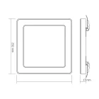 VIDEX DL6S 24W LED négyzet alakú lámpa 3000K-4000K-6500K