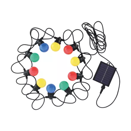 Strühm TAIPAN LED RGB napelemes fekete 7,5 m-es girland lámpa 3W