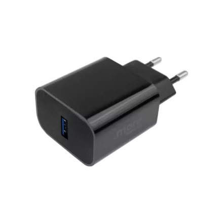 Ecolight 20 W-os USB-A fali töltő, fekete