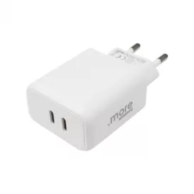 Ecolight 20 W-os 2 db USB-C fali töltő, fehér