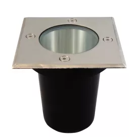   MasterLED Süllyeszthető lépésálló mattkróm kerti lámpatest cserélhető fényforrással