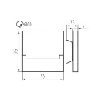 SABIK meleg fehér 12 V króm beltéri LED-es lépcső világítás
