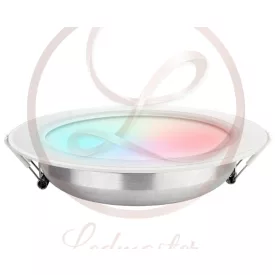   Mi Light 12 W-os süllyesztett RGB és szabályozható színhőmérsékletű  kör alakú LED-es mennyezetlámpa távirányítóval