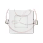 MasterLED Proma 6 W-os süllyesztett meleg fehér négyzet alakú LED-es mennyezetlámpa