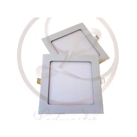   MasterLED Proma 12 W-os süllyesztett meleg fehér négyzet alakú LED-es mennyezetlámpa