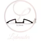 Ledprofiles Íves aluprofil opál fedéllel 2 méteres szál