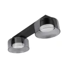 MasterLED Glossy mennyezeti lámpa, 2xGX53-as foglalattal, fekete