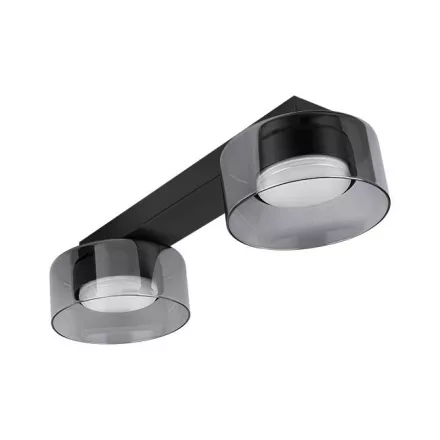 MasterLED Glossy mennyezeti lámpa, 2xGX53-as foglalattal, fekete