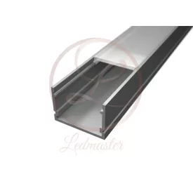   Ledprofiles Felületre szerelhető aluprofil mély dupla soros opál fedéllel 2 méteres szál
