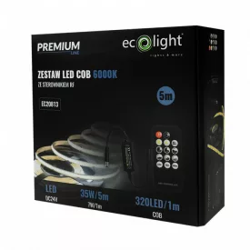 LED COB szalag szett 320 24V IP20 6000K /5m/