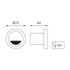 Strühm Kami kör alakú hideg fehér fehér beltéri LED-es lépcső világítás