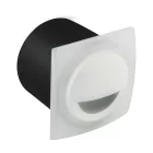 Strühm Kami négyzet alakú natúr fehér fehér beltéri LED-es lépcső világítás