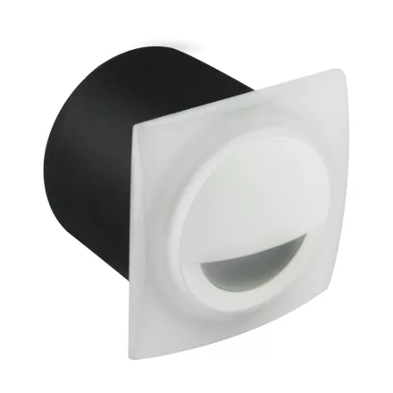 Strühm Kami négyzet alakú natúr fehér fehér beltéri LED-es lépcső világítás