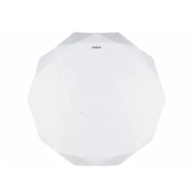   Strühm Diana 16 W-os ø350 mm sokszög alakú natúr fehér mennyezeti lámpa IP44-es védettségű