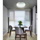 Strühm Diana 16 W-os ø350 mm sokszög alakú natúr fehér mennyezeti lámpa IP44-es védettségű