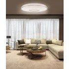 Strühm Opera 48 W-os ø495 mm kör alakú natúr fehér mennyezeti lámpa IP44-es védettségű