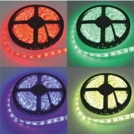 LED szalag 150 7.2W/m RGB 12V IP63 /5m/