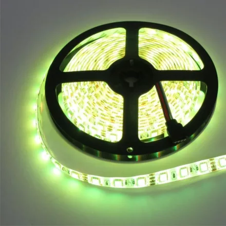 LED szalag 300 4.8W/m sárga 12V IP20 /5m/