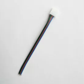 LED csatlakozó RGBW 12mm egyoldalas kábellel