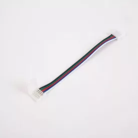 LED csatlakozó RGBW 12mm kétoldalas kábellel