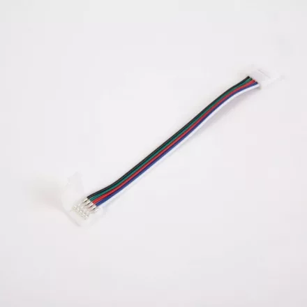 LED csatlakozó RGBW 12mm kétoldalas kábellel