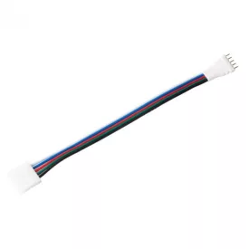   LED csatlakozó RGBW 12mm kétoldalas pin/csatlakozó vezetékkel