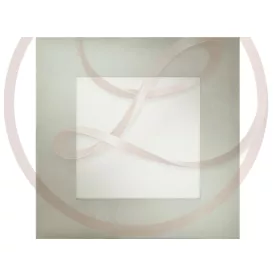   Strühm Milton 6 W-os süllyesztett hideg fehér ezüst színű négyzet alakú LED-es mennyezetlámpa