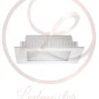 Strühm Milton 12 W-os süllyesztett meleg fehér fehér színű négyzet alakú LED-es mennyezetlámpa