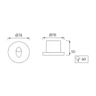 Strühm Yakut kör alakú natúr fehér fehér beltéri LED-es lépcső világítás