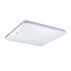   Strühm Adis 28 W-os 330x330 mm négyzet alakú mozgásérzékelővel ellátott natúr fehér mennyezeti lámpa IP44-es védettségű