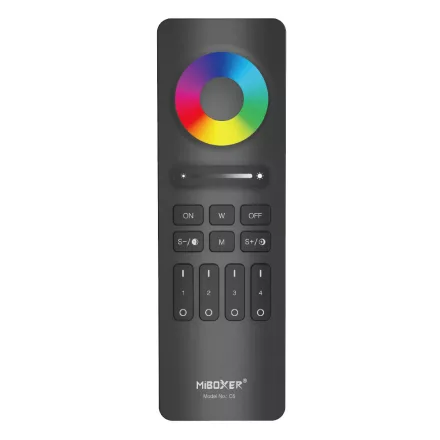 Miboxer 4-Zónás RGB+CCT távirányító, fekete