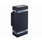 MasterLED Hana Kerti oldalfalra helyezhető RAL7021 sötét szürke színű lámpa GU10-es foglalattal