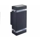 MasterLED Hana Kerti oldalfalra helyezhető RAL7021 sötét szürke színű lámpa GU10-es foglalattal