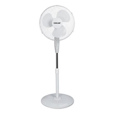 Eurolamp állóventilátor fehér színű, kerek talppal 60W