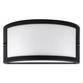   MasterLED Tola fekete kültéri oldalfali lámpatest E27-es cserélhető fényforrással