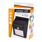 MasterLED Napelemes 3 W-os fali lámpa beépített mozgásérzékelővel