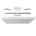 VIDEX DL6S 18W LED négyzet alakú lámpa 3000K-4000K-6500K