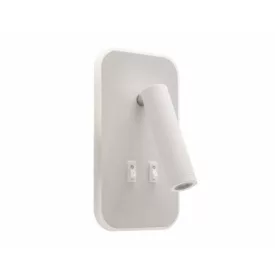   Strühm Otello D 186x105 mm szögletes meleg fehér/natúr fehér fehér fali lámpa