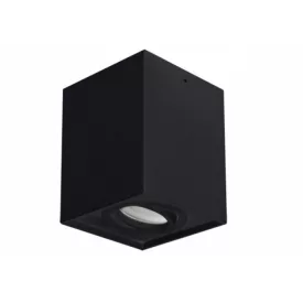 Strühm Hary D szögletes fekete keret GU10-es foglalattal