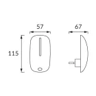 Strühm Mys 0 5 W-os szürkületérzékelő led irányfény
