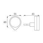 Strühm Ela 0 4 W-os szürkületérzékelő led irányfény