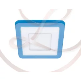   Strühm Alina 3W+3W-os süllyesztett natúr fehér fehér színű négyzet alakú LED-es mennyezetlámpa