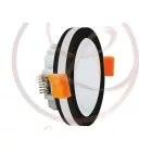 Strühm Goti 5 W-os süllyesztett natúr fehér fekete színű kör alakú LED-es mennyezetlámpa