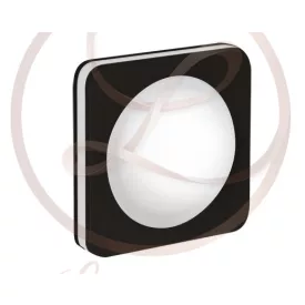   Strühm Goti 5 W-os süllyesztett natúr fehér fekete színű négyzet alakú LED-es mennyezetlámpa