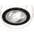 Strühm Alum kör alakú spot keret matt fekete/króm GU10-es foglalattal