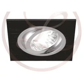   Strühm Alum négyzet alakú spot keret fekete/króm GU10-es foglalattal